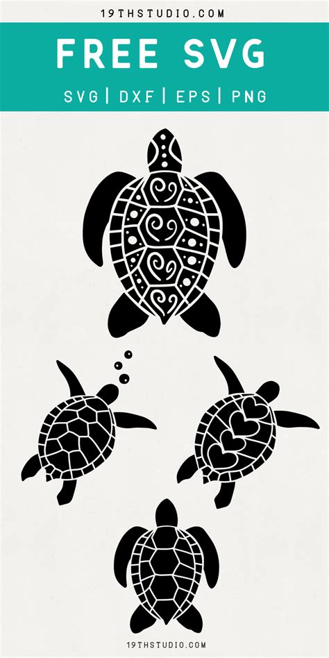 Turtle Color Svg Turtle Clipart Turtle Svg Print File Sea Turtle Svg
