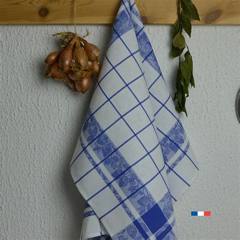 Accessoires de cuisine indispensables pour apporter de la couleur. Torchon de cuisine à carreaux Bleu - Blanc et Couleurs