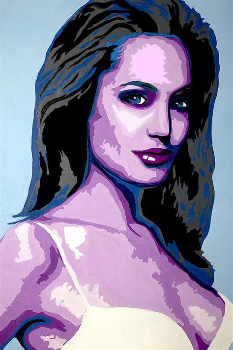 Angelina Jolie Painting By Brittany Prichard Fine Art America