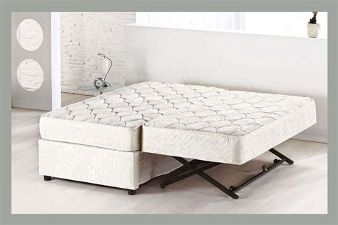 Some trundle bed frames feature a pull out drawer base with mattress. Platform Bed With Pop Up Trundle - HOME DELIGHTFUL