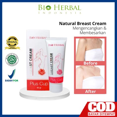 jual pembesar pengencang payudara ampuh bio herbal breast cream brightening krim pengencang aman