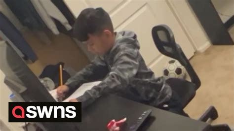 Mother Catches Her Son Cheating On His Maths Homework With The Help