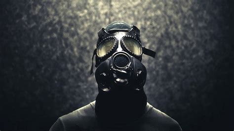 Hd Wallpaper Black Gas Mask Gas Masks Men Protection Security