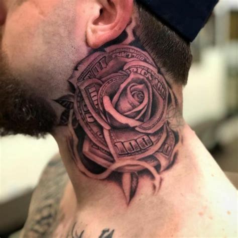 30 Striking Money Rose Tattoo Designs Art And Design