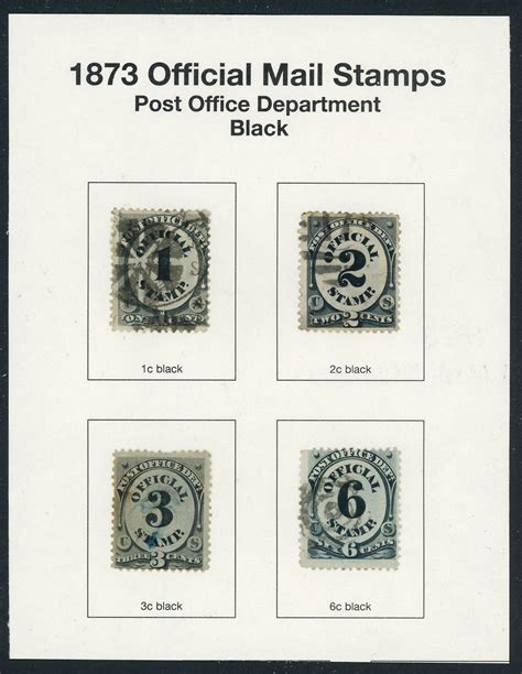 united states official stamps o47 o50 used fancy cancel group nice s1290 hipstamp