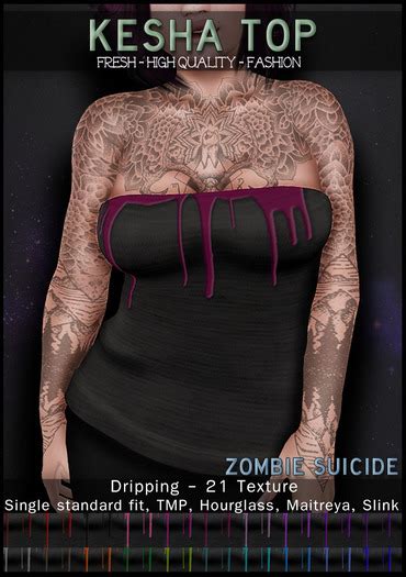 Second Life Marketplace Zs Kesha Top Dripping