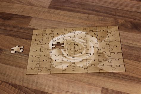 Laser Cut Wooden Jigsaw Puzzle With Engraving Svg File Free Download