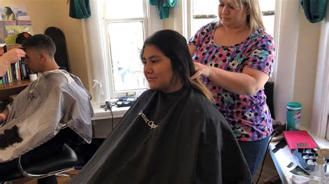 From that side braid till the back and secure it with a clip. Homeless youth in Reno receive donations, haircuts as part ...