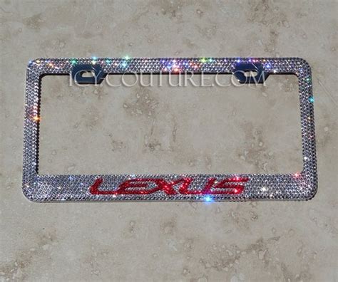 Custom Lexus License Plate Frame Swarovski Crystals Etsy