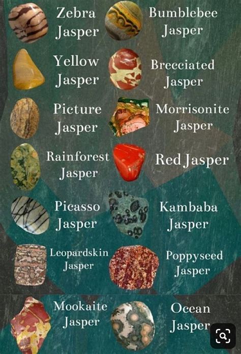 Jasper Comes In Many Colour Types Hope This Guide Helps Assist