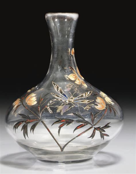 Emile GallÉ An Enamelled Glass Vase Circa 1895 Christie S