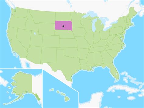 South Dakota Us Map Area Code Map