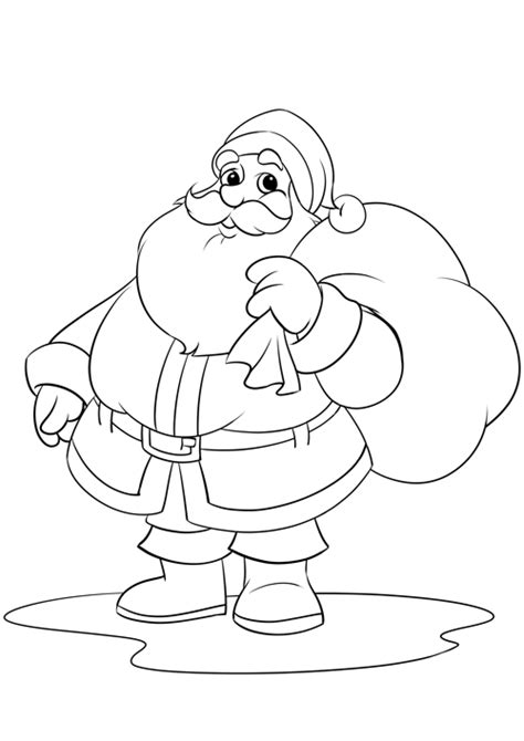 Ausmalbild Weihnachtsmann - Santa Claus | Ausmalbilder ...