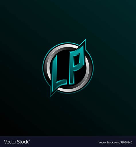 Initial LP Logo Design Initial LP Logo Design With Circle Style Logo For Game Esport