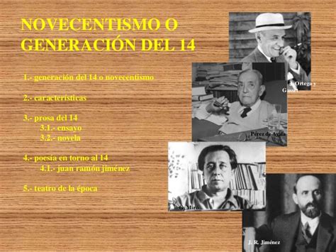 Poeliteraria PresentaciÓn Multimedia La Novela Antes De 1936 El Novecentismo Y La GeneraciÓn