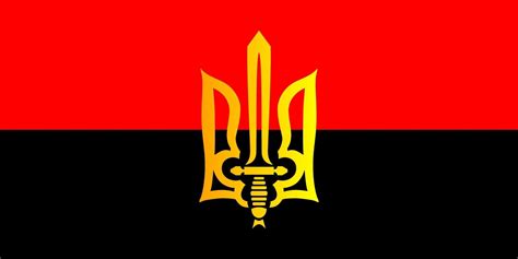 Patrón De Color De Los Rebeldes Ucranianos De Bandera Roja Negra