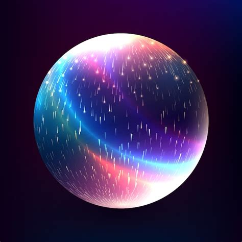 Premium Vector Abstract Glowing Magic Sphere