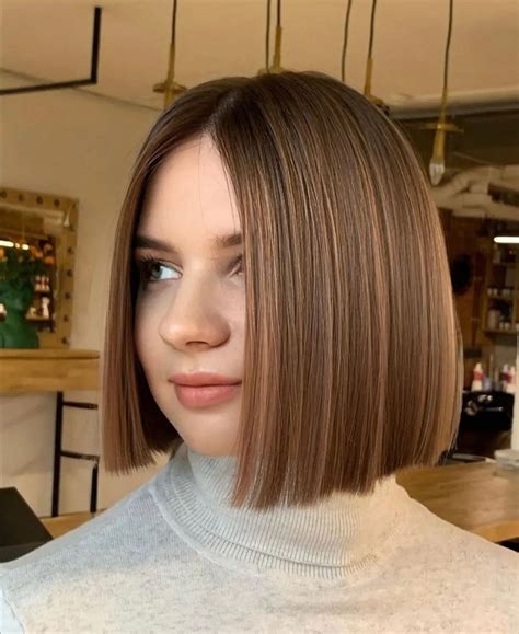 Blunt Bob Chocolate Cómo Pedir El Corte De Cabello Más Elegante Del