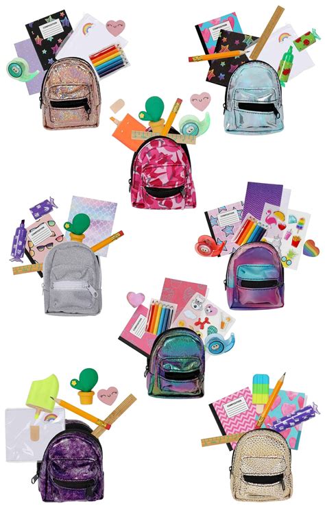 Shopkins Real Littles Backpack Complete Set Of 8 Little Girl Toys