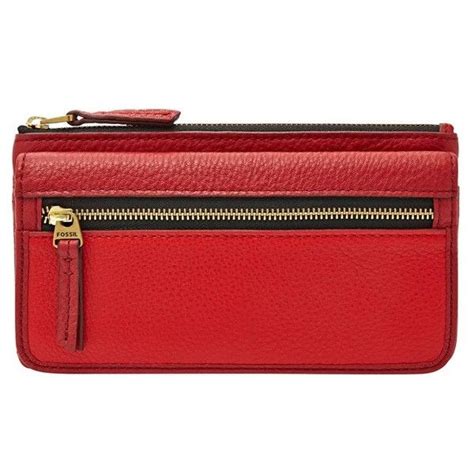 Womens Fossil Erin Flap Wallet Clutch 210 Pen Liked On Polyvore