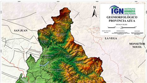 Mapa Geomorfológico Provincia Azua Infraestructura De Datos