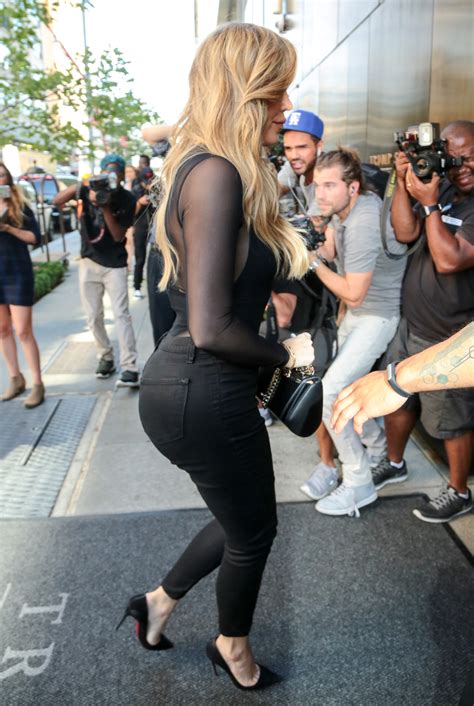 Khloé Kardashian Puts Her Bootyful Butt On Display In A Tight White