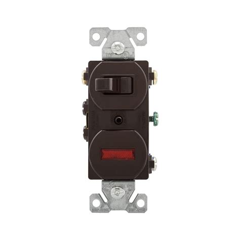 Eaton 15 Amp 3 Way Combination Light Switch Brown In The Light