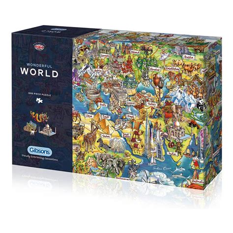 Gibsons Wonderful World Jigsaw Puzzle 1000 Pieces Hobbycraft