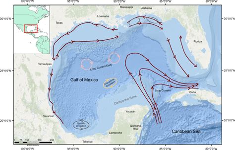 Ocean Floor Map Gulf Of Mexico