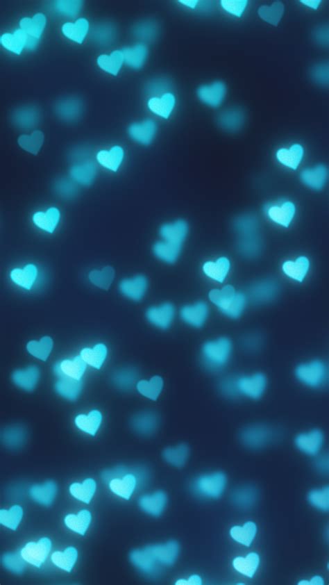 Blue Hearts Hd Wallpaper For Android