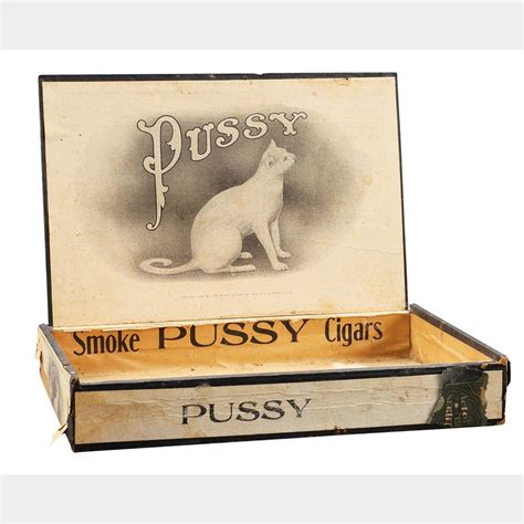 Pussy Cigar Box Antique Advertising Llc