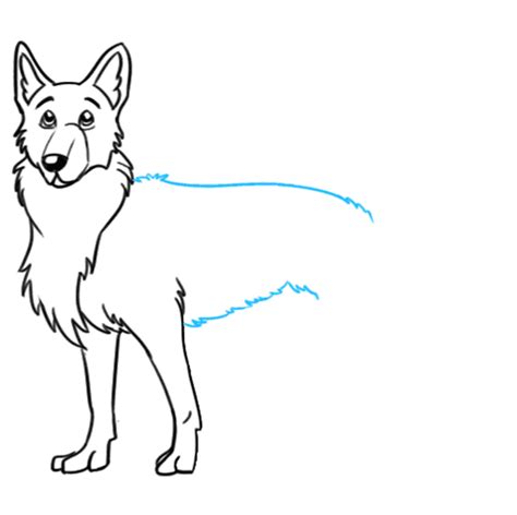 How To Draw A German Shepherd Dog Really Easy Drawing Tutorial