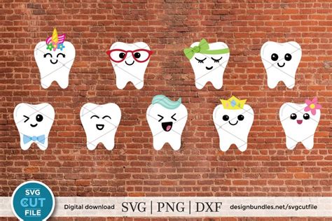 Tooth Fairy Svg Tooth Bag Svg Tooth Svg Teeth Pouch Svg