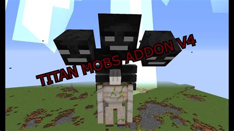 Bedrock V4 Titan Mobs Addon New Dimensions Titans Etc Aadhu