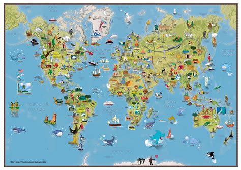 Printable World Map For Kids Maps Inside Of The Besttabletfor Me Within