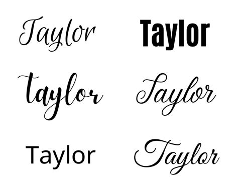 Taylor Svg Taylor Baby Name Svg Taylor Wedding Name Svg Download