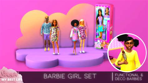 New Cc Release Barbie Girl Functional Doll Set Simmin My Best Life