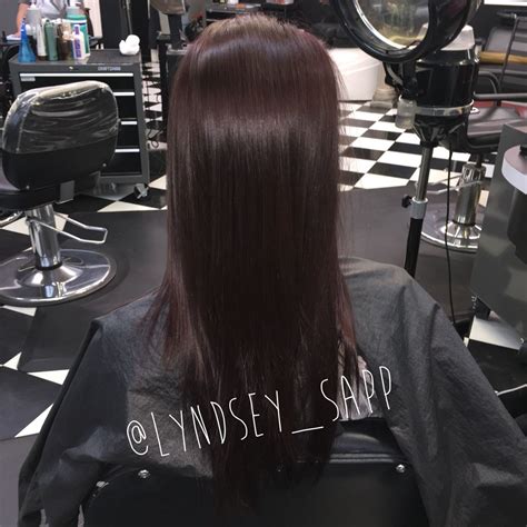 Mixing dark red and violet hair adds a subtle dimension to a. Dark violet/brown #mywork #hair #lyndseysapp | Long hair ...