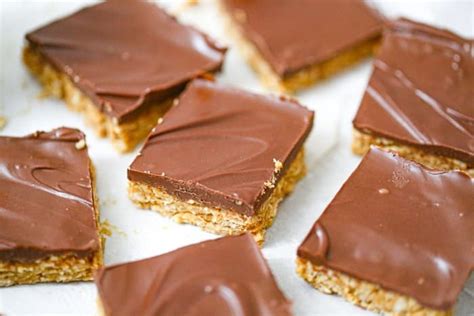 But with half a cup of butter and two full cups of refined sugar packed into traditional no bake bar recipes, they're really not even close. Healthy No-Bake Chocolate Peanut Butter Oatmeal Bars - The ...