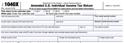Form 1040x Instructions Everything You Need To Know Millennial Money