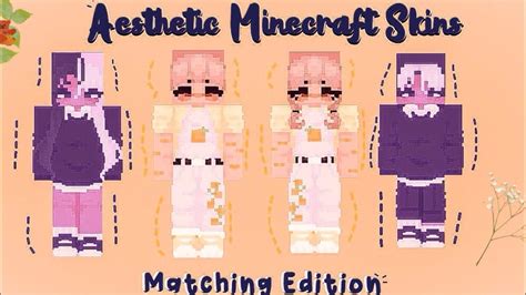 Aesthetic Hd Minecraft Skins~matching~with Links~mcpe Youtube