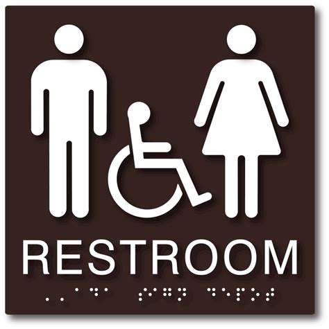 Unisex Wheelchair Accessible Restrooms Ada Signs Ada Sign Depot