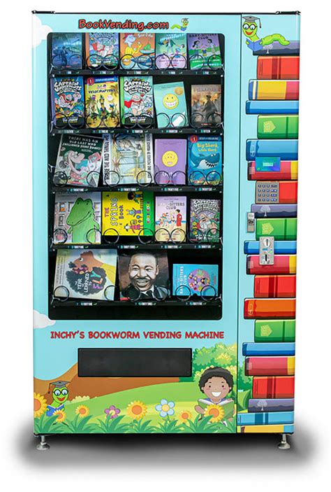 Custom Designed Book Vending Machine Inchys Bookworm