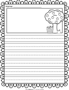 See more of primary paper on facebook. Autumn Fall Themed Primary Writing Paper with Vocabulary ...