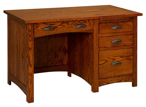 Oakwood Single Pedestal Desk Kvadro Furniture