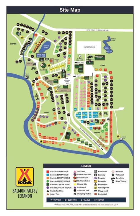 Campground Site Map Campground Koa Campgrounds Park Homes