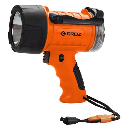 Groz Rechargeable Torch 7w Led With 400m Beam Range Light And