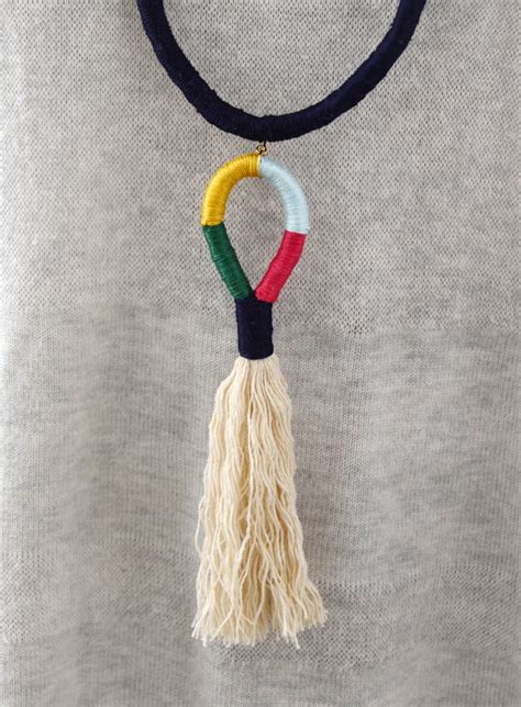 Easy Diy Colorful Tassel Necklace