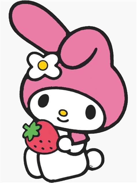 Hello Melody Sticker By Tamimek Redbubble Hello Kitty Drawing