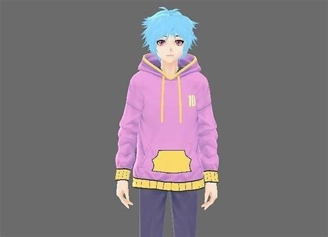 3d Model 3d Male Avatar Original Character For Gaming And For Vrchat Vr